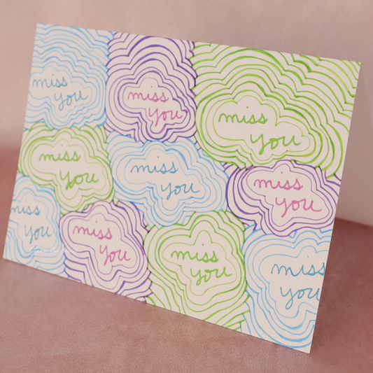 Miss You Cards A7 (Set of 15)